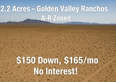 2.2 Acres with Buildable A-R Zoning and Breathtaking Views in Kingman, AZ